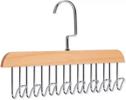 Multifunctional Non-Slip Storage Hangers,Wooden Belt Hanger for Closet,Multi Hook Coat Hanger,Tank Top Bra Hanger,Closet Accessories Organizer Hooks for Belts,Ties,Scarf