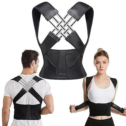 Posture Corrector for Men and Women, Back Brace Posture Corrector, Adjustable Back Posture Belt, Back Straightener, Back Brace Posture Corrector for Shoulder, Back & Spine Paines Relief